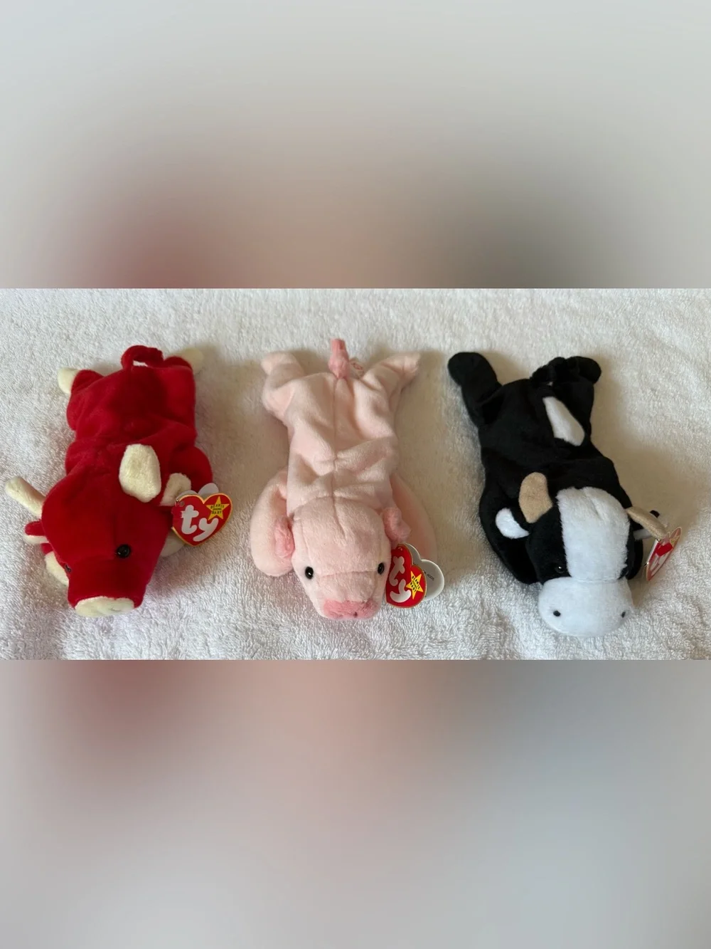 Squealer, Snort and Daisy Ty  Beanie Babies w Tags MWMT